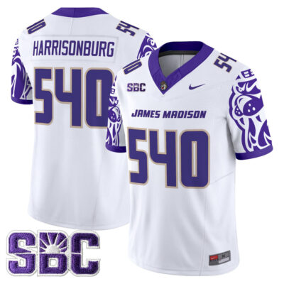 James Madison Dukes 2025 Vapor Limited Jersey - White Harrisonburg 540