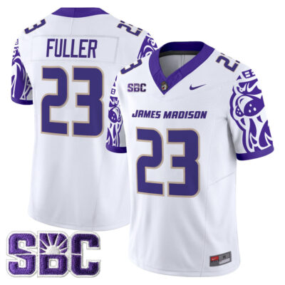 James Madison Dukes 2025 Vapor Limited Jersey - White Jordan Fuller