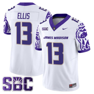 James Madison Dukes 2025 Vapor Limited Jersey - White Landon Ellis