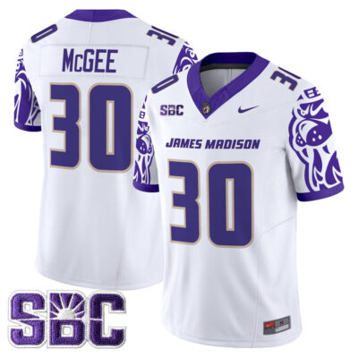 James Madison Dukes 2025 Vapor Limited Jersey - White Scotty McGee