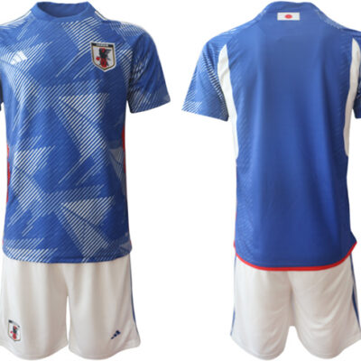 Japan Blank Blue Home Soccer Jersey Suit