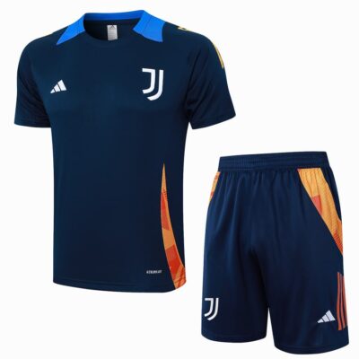 Juventus 2024 2025 Blue Soccer Jersey Shorts Set