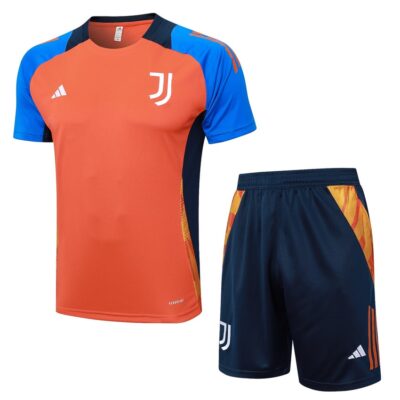 Juventus 2024 2025 Orange Soccer Jersey Shorts Set