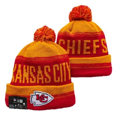 Kansas City Chiefs Cuffed Knit Hat with Pom