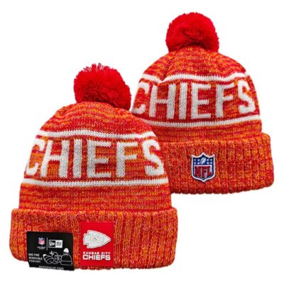 Kansas City Chiefs Cuffed Knit Hat with Pom