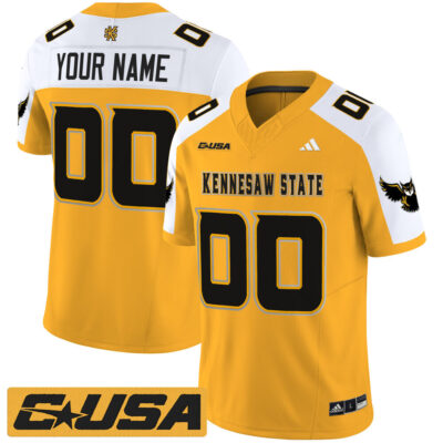 Kennesaw State Owls 2025 Vapor Limited Custom Jersey - Gold Alternate