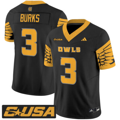 Kennesaw State Owls 2025 Vapor Limited Jersey - Black Chandler Burks
