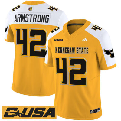Kennesaw State Owls 2025 Vapor Limited Jersey - Gold Alternate Bryson Armstrong