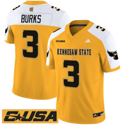 Kennesaw State Owls 2025 Vapor Limited Jersey - Gold Alternate Chandler Burks
