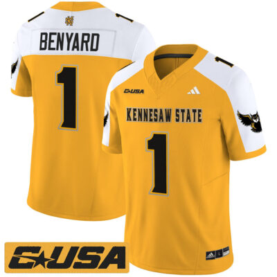 Kennesaw State Owls 2025 Vapor Limited Jersey - Gold Alternate Gabriel Benyard