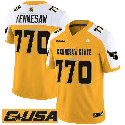 Kennesaw State Owls 2025 Vapor Limited Jersey - Gold Alternate Kennesaw 770