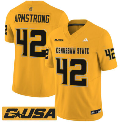 Kennesaw State Owls 2025 Vapor Limited Jersey - Gold Bryson Armstrong