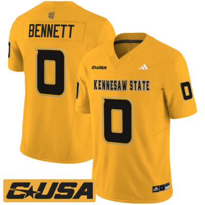 Kennesaw State Owls 2025 Vapor Limited Jersey - Gold Coleman Bennett