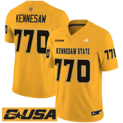Kennesaw State Owls 2025 Vapor Limited Jersey - Gold Kennesaw 770
