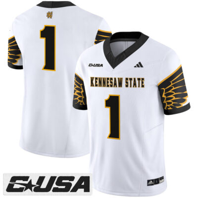 Kennesaw State Owls 2025 Vapor Limited Jersey - White #1 Team