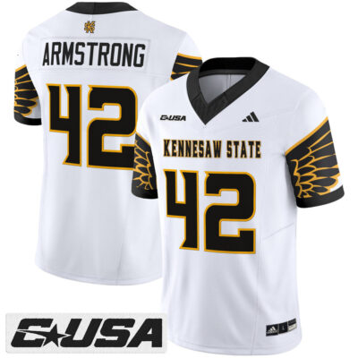Kennesaw State Owls 2025 Vapor Limited Jersey - White Bryson Armstrong