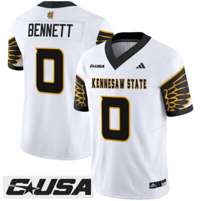 Kennesaw State Owls 2025 Vapor Limited Jersey - White Coleman Bennett