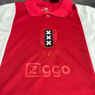 Kids' Kit Soccer Jersey Suit Ajax 120 Anos 25/26 - Red and White - Image 4