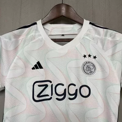 Kids' Kit Soccer Jersey Suit Ajax II 23/24 - White - Image 3