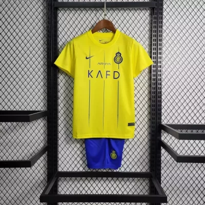 Kids' Kit Soccer Jersey Suit Al-Nassr I 23/24 - Yellow