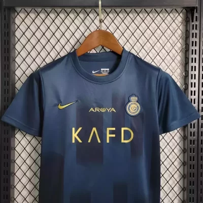 Alternative view of Kids' Kit Soccer Jersey Suit Al-Nassr II 23/24 - Navy Blue