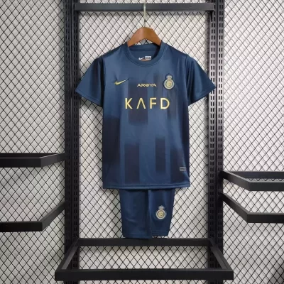 Kids' Kit Soccer Jersey Suit Al-Nassr II 23/24 - Navy Blue