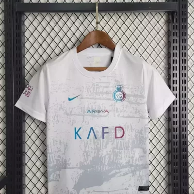 Alternative view of Kids' Kit Soccer Jersey Suit Al-Nassr III 23/24 - White