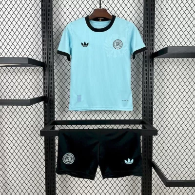 Kids' Kit Soccer Jersey Suit Alemanha Edicao 125 Anos 2025/26 - Blue and Black