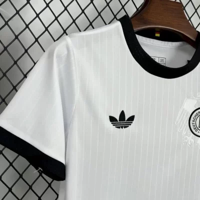 Kids' Kit Soccer Jersey Suit Alemanha Edicao 125 Anos 2025/26 - White and Black - Image 4