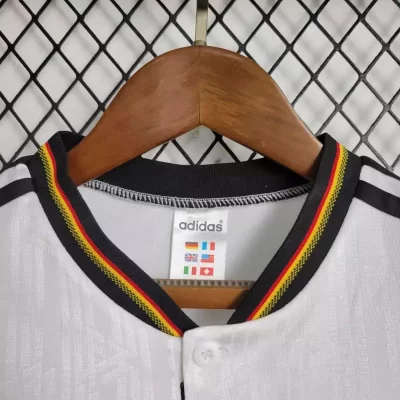 Kids' Kit Soccer Jersey Suit Alemanha I 1996 - White - Image 3