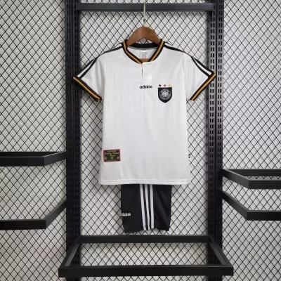 Kids' Kit Soccer Jersey Suit Alemanha I 1996 - White