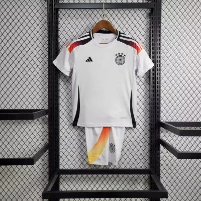 Kids' Kit Soccer Jersey Suit Alemanha I 2024/25 - White