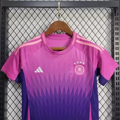 Alternative view of Kids' Kit Soccer Jersey Suit Alemanha II 2024/25 - Pink and Blue