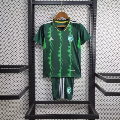 Kids' Kit Soccer Jersey Suit Arabia Saudita I 2023/24 - Green