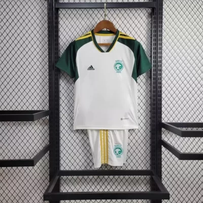 Kids' Kit Soccer Jersey Suit Arabia Saudita II 2023/24 - White