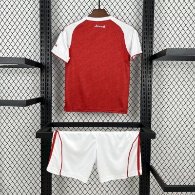 Alternative view of Kids' Kit Soccer Jersey Suit Arsenal I 25/26 - Red and White
