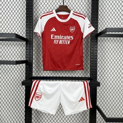 Kids' Kit Soccer Jersey Suit Arsenal I 25/26 - Red and White
