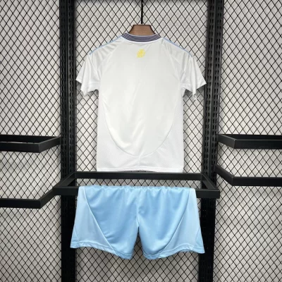 Alternative view of Kids' Kit Soccer Jersey Suit Aston Villa II 24/25 - White and Blue