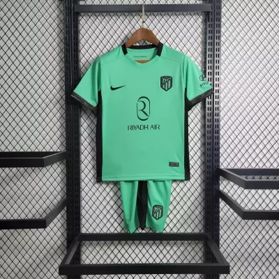 Kids' Kit Soccer Jersey Suit Atletico de Madrid III 23/24 - Green