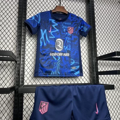 Kids' Kit Soccer Jersey Suit Atletico de Madrid III 24/25 - Blue - Image 3
