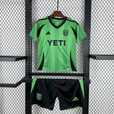 Kids' Kit Soccer Jersey Suit Austin FC I 25/26 - Green and Black