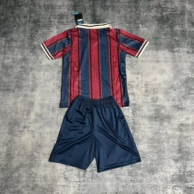 Alternative view of Kids' Kit Soccer Jersey Suit Barcelona Edicao Especial 25/26 Barca - Blue and Grena
