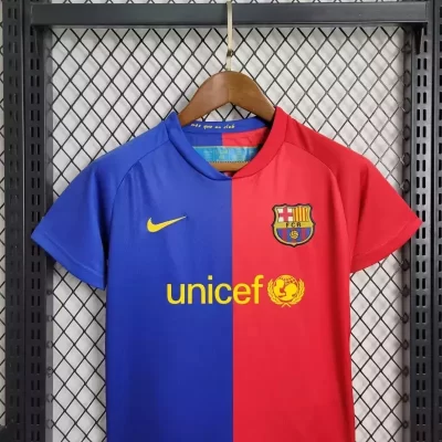 Alternative view of Kids' Kit Soccer Jersey Suit Barcelona I 08/09 - Blue and Red
