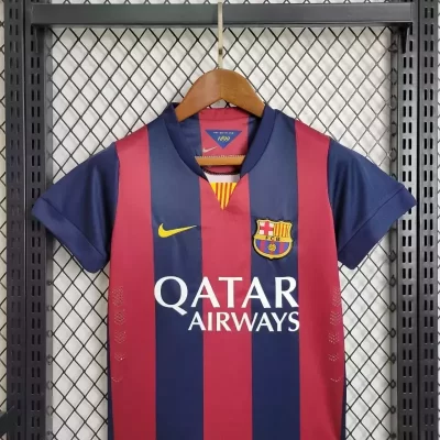 Alternative view of Kids' Kit Soccer Jersey Suit Barcelona I 14/15 - Blue and Grena