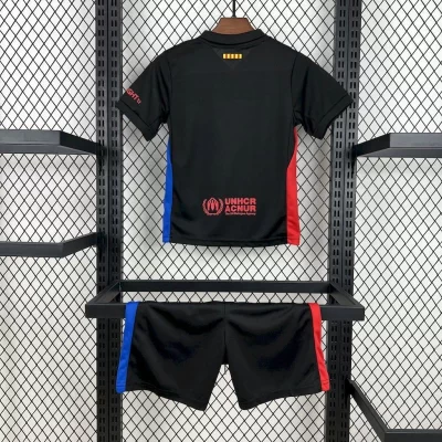 Alternative view of Kids' Kit Soccer Jersey Suit Barcelona II 24/25 - Black