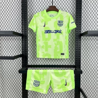 Kids' Kit Soccer Jersey Suit Barcelona III 24/25 - Green