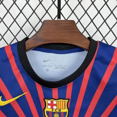 Kids' Kit Soccer Jersey Suit Barcelona One Piece 25/26 - Blue and Grena - Image 3