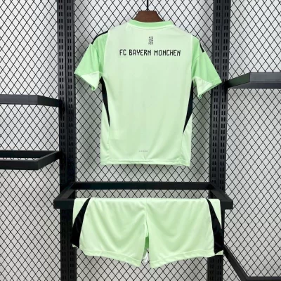 Alternative view of Kids' Kit Soccer Jersey Suit Bayern de Munique Goalkeeper 25/26 - Green