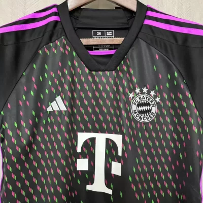 Kids' Kit Soccer Jersey Suit Bayern de Munique II 23/24 - Black - Image 3
