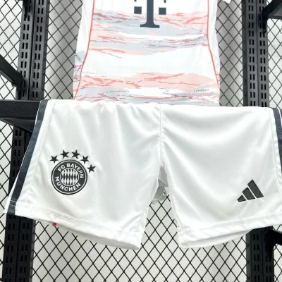 Kids' Kit Soccer Jersey Suit Bayern de Munique II 25/26 - White - Image 3